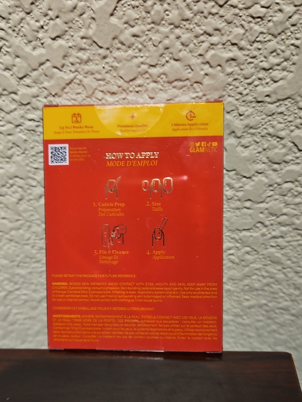 Harry Potter x Glamnetic Godric Gryffindor Red Nails - Picture 2 of 3